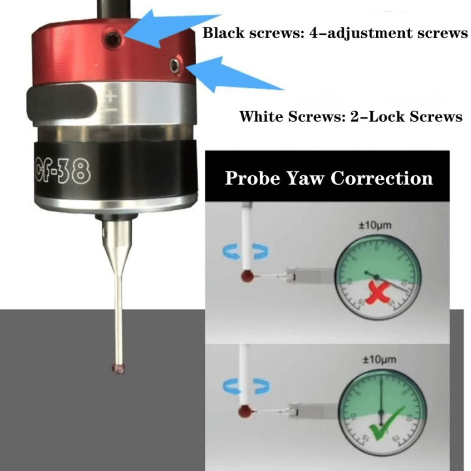 Buscador De Borde De Sonda Táctil 3D CNC, Para Equipo CNC Mach3 DC 5~24 V, Acero Inoxidable + Acero De Tungsteno + Aleación De Aluminio, La Sonda CNC