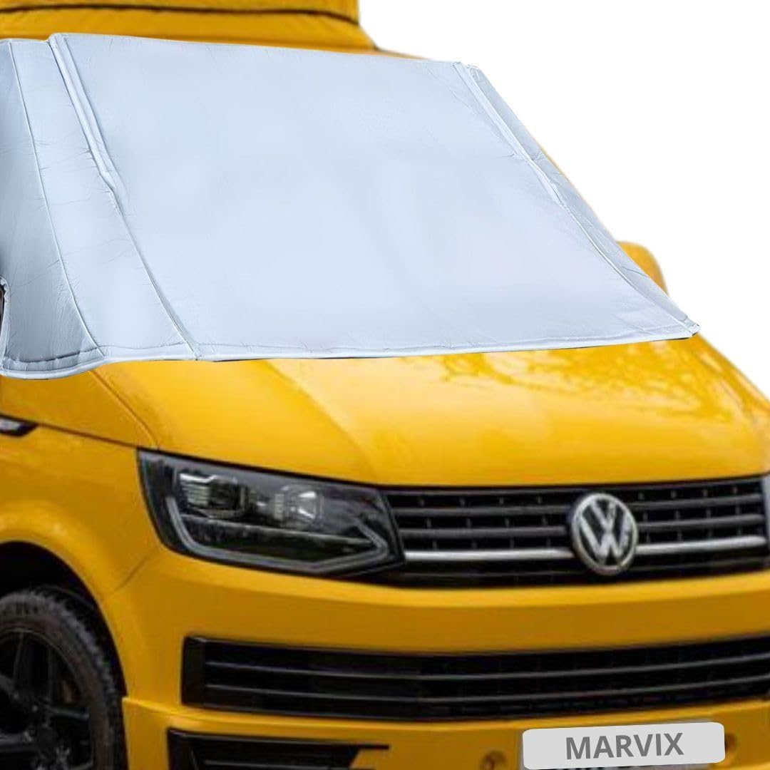 Pare-soleil Isotherme Extérieur Rabattable Pano VW T5 T6 – Isolation Premium Été/Hiver
