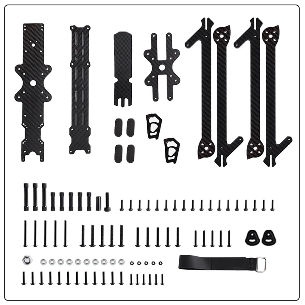 QWinOut XL10 V6 10inch FPV Frame Kit 420mm Wheelbase Carbon Fiber Rack for DIY RC Drone (Only Frame Kit)