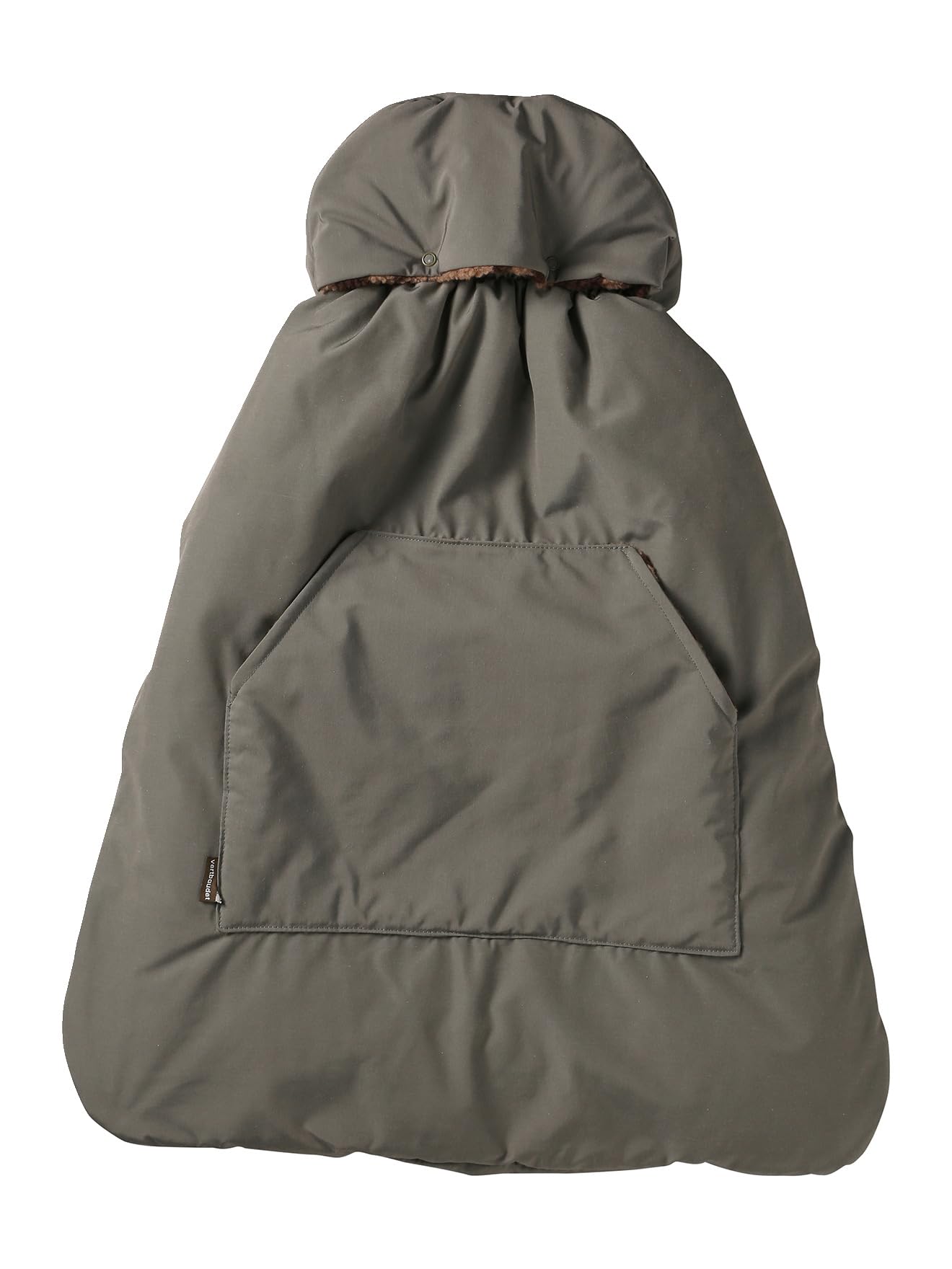 VERTBAUDET Housse Porte Bébé Doudoune Imperméable à Capuche kaki TU
