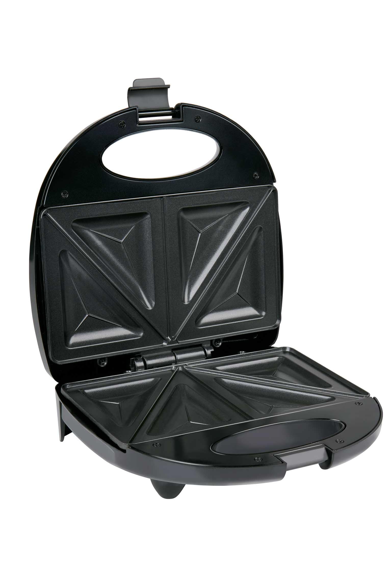 All Ride Sandwichmaker 24V – Sandwich Maker für unterwegs mit 24V Stecker – Antihaftbeschichtung für einfache Reinigung – Kompakter Toaster für LKW – 240W, Schwarz