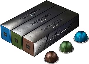 Nespresso Vertuoline European version, intense coffee variety (220 g): Intenso, Stormio, Odacio, 30 Capsules