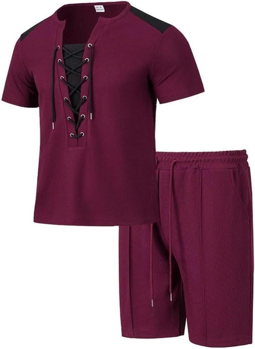 Men's Casual Shorts Corduroy Multi Pocket Drawstring Bottoms Loose Fit Summer Pants-White-3XL