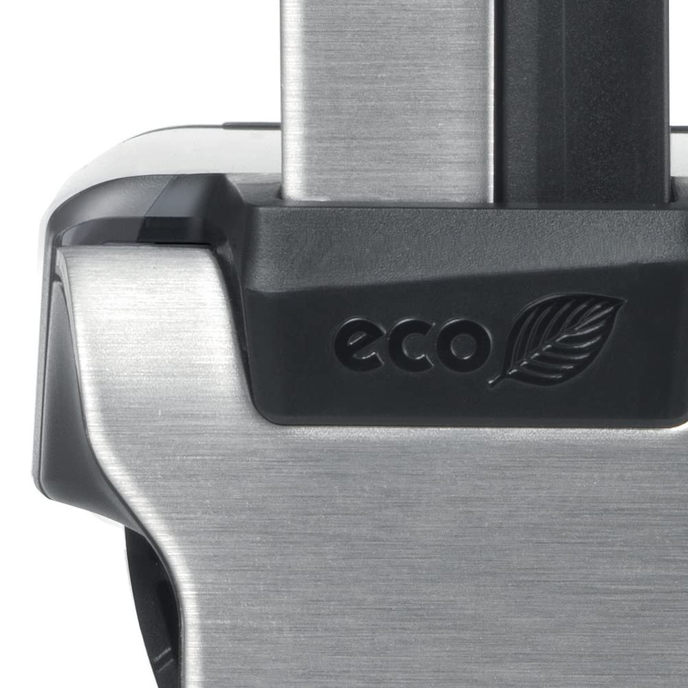 Trodat Professional 5558/PL Timbro Numeratore con Testo Personalizzato Autoinchiostrante, Impronta 56x33 mm, 8 Bande, Max 2+2 Righe, Cartuccia Rossa, Struttura Acciaio Inox, Robusto per Uso Intensivo