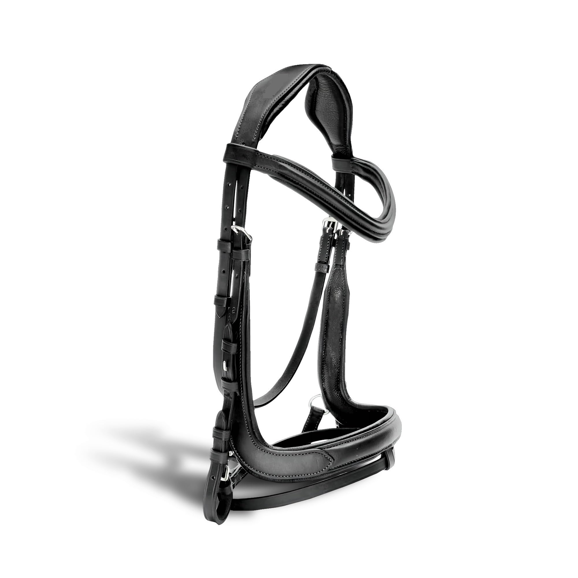 Briglia da Equitazione con redini Antiscivolo Attrezzatura equestre Marrone Nero Attrezzi for Cavalli da Corsa per Cavalli(Dark Brown XL)