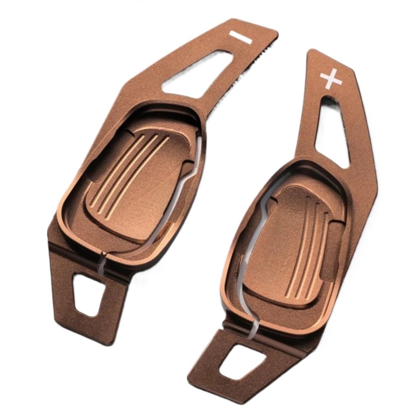 YAKISA Paddles Shift for Cupra for Seat for Formentor for Ateca for Leon for Sportstoure Wheel Shifter Paddle Car Steering Extension Shift Paddle Shifter(Brown)