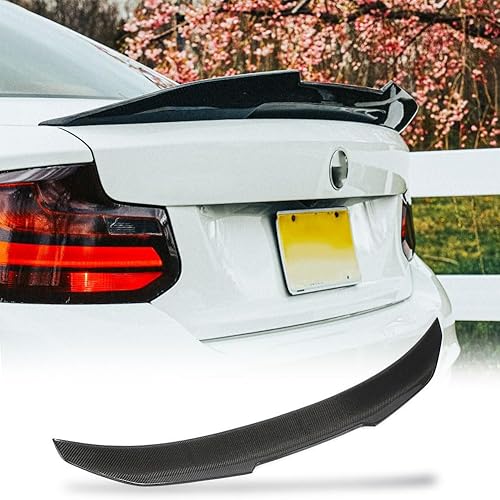 MCARCAR KIT Alerón de maletero de fibra de carbono real para BMW Serie 2 F22 Coupé y F87 M2 2014-2021 Tapa trasera Highkick Tail Wing Lip 220i 228i