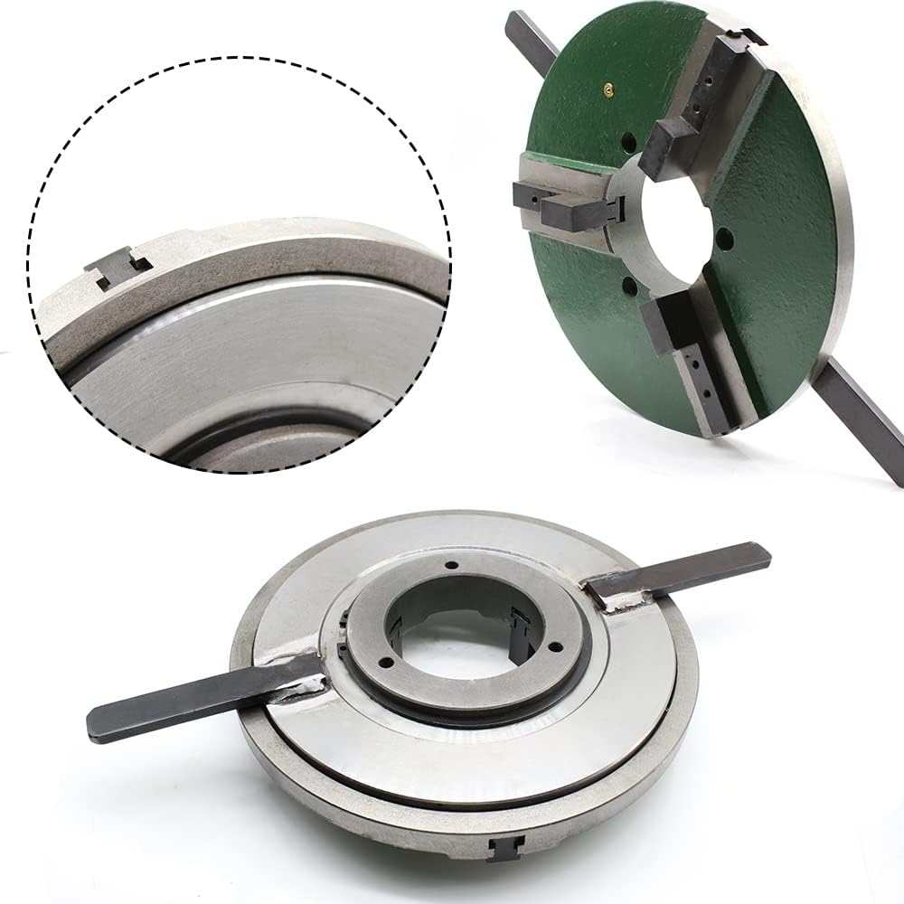 12" 3-Jaw Self-Centering Lathe Chuck, Welding Positioner Table Chuck, 30cm Diameter, Reversible Jaws, Heavy-Duty for Lathe & Welding Positioner, WP300