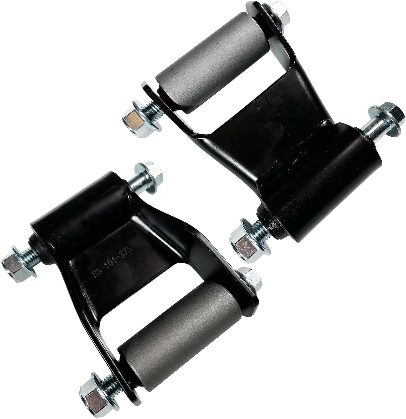 722-004 Rear Leaf Spring Shackles Bracket Kit – Compatible with 1980–1997 Ford F-150/F-250/F-350 Bronco & 1975–2022 Ford E-150/E-250/E-350/E-450/E-550 Vans