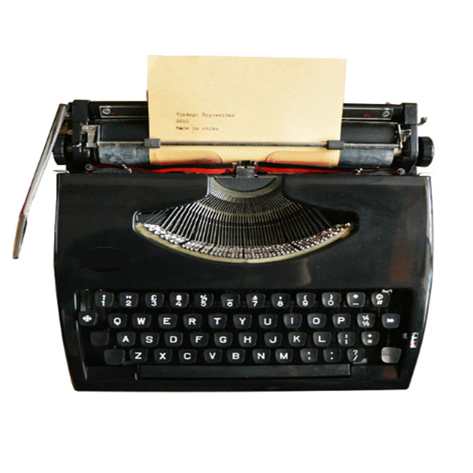 FHRKA Traditional Portable Manual Typewriter, Paper Size: A4 Or Larger, English Keyboard/Clear Handwriting, for Invitations, Manuscripts