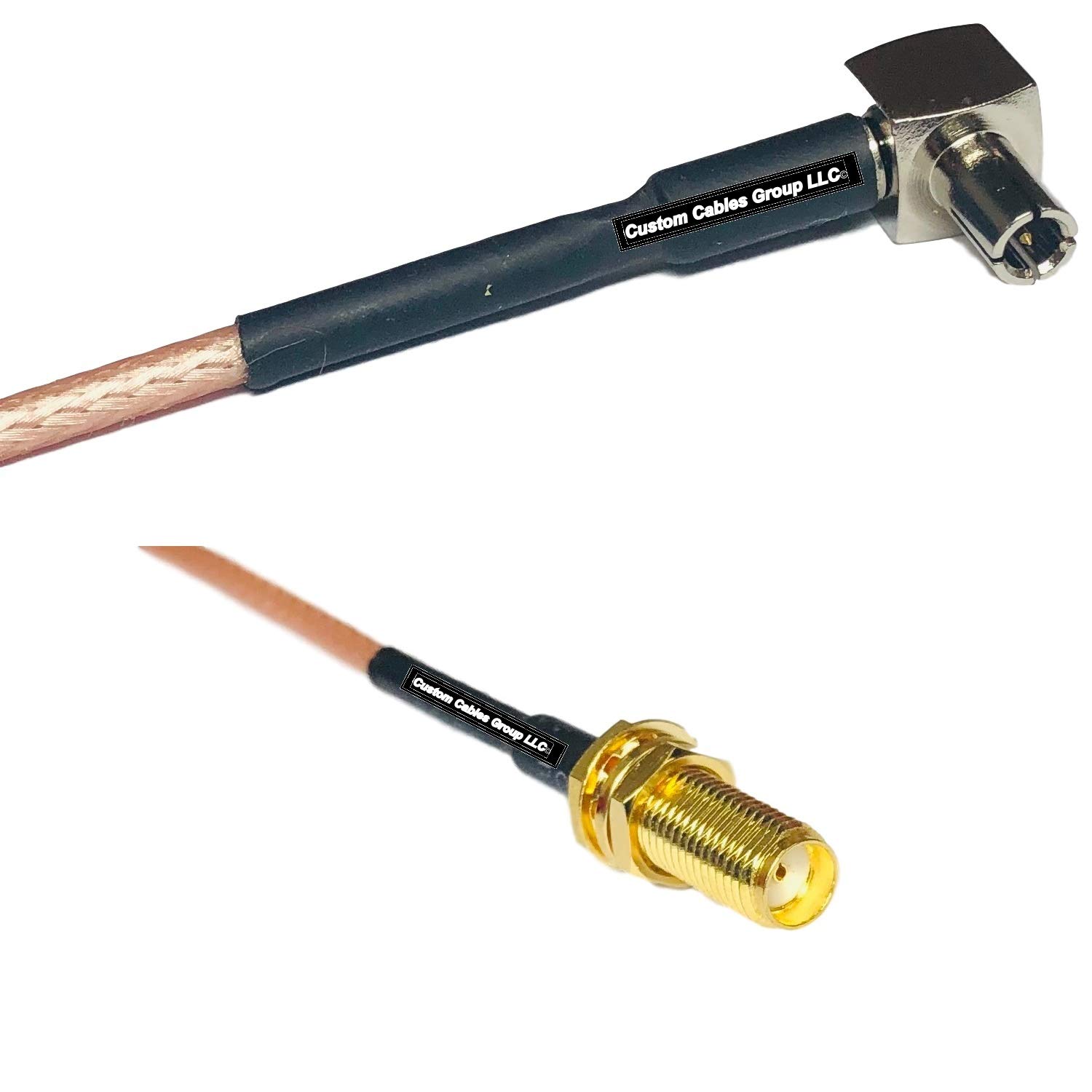 6 feet RG316 TS9 Angle Male to SMA Female Long RF Pigtail Coaxial Cable