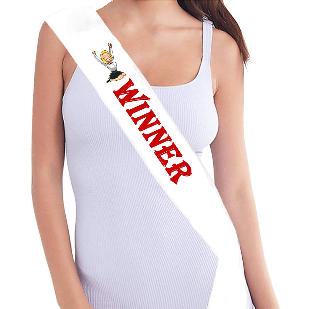 Satin Winner Sash for Girls/Boys/Kids/Men/Women Customised Photo/Name/Logo/Print Ribbon School/College/Office/Event/Function Award Gift (Winner Sash)-image-21