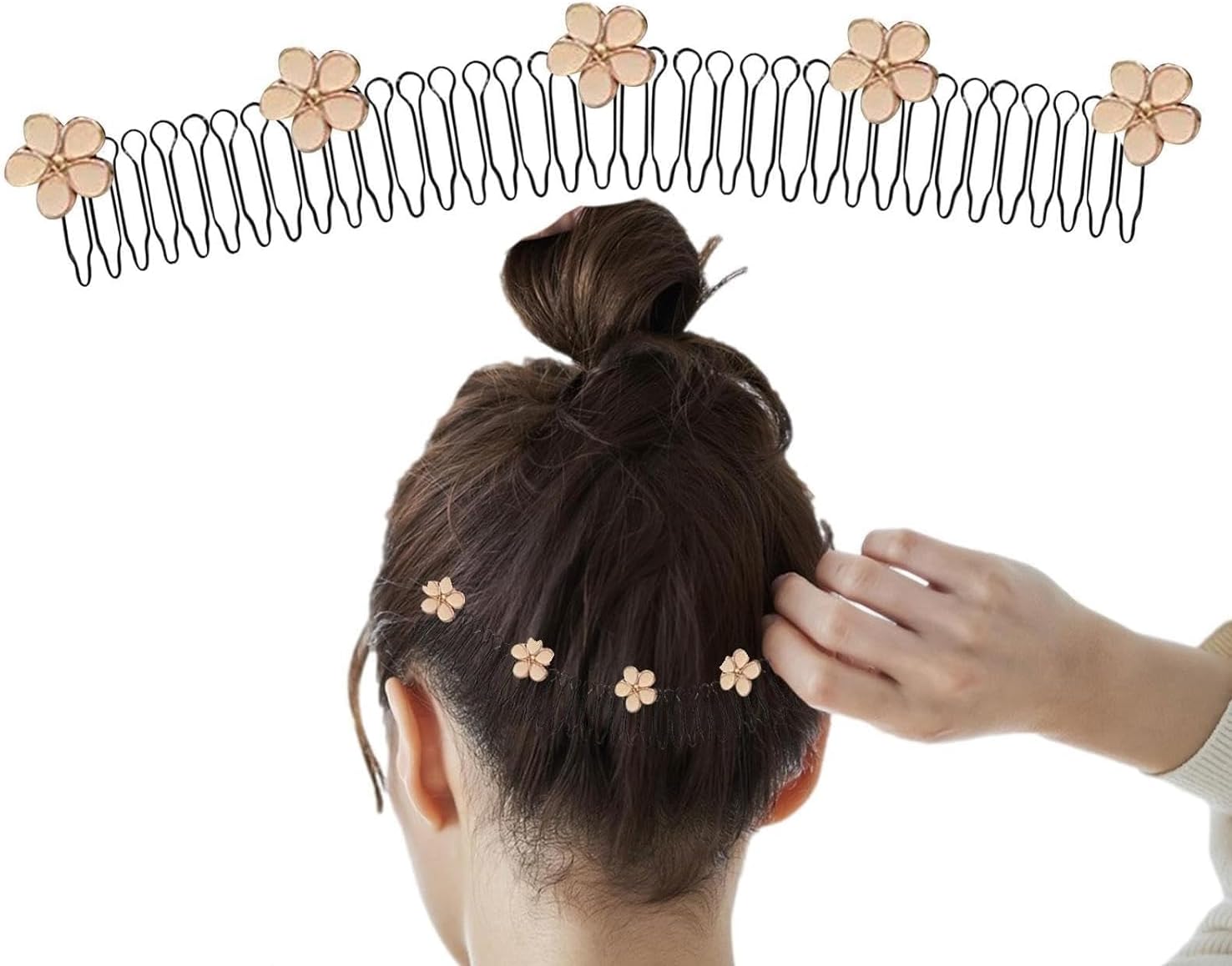 Stretchable Invisible Hair Clips- U Shape Hair Finishing Fixer Comb| Stretchable Hair Pin, U Pin Hair Clips, Cute Invisible Hair Holder, Hair Styling Tools for Girl Women Beauty and Personal Care