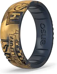Enso Rings Wizarding World of Harry Potter Collection - Comfortable Silicone Rings - Hogwarts Houses to Deathly Hollows