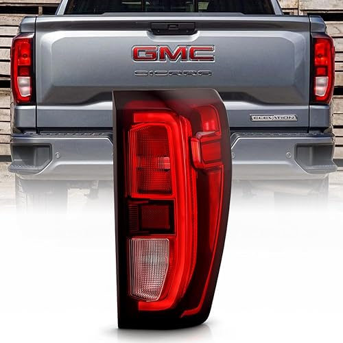 KEEKPO - Para tipo incandescente de fábrica 2019 2020 2021 GMC Sierra 1500 luz trasera reemplazo de la lámpara de freno lado del pasajero