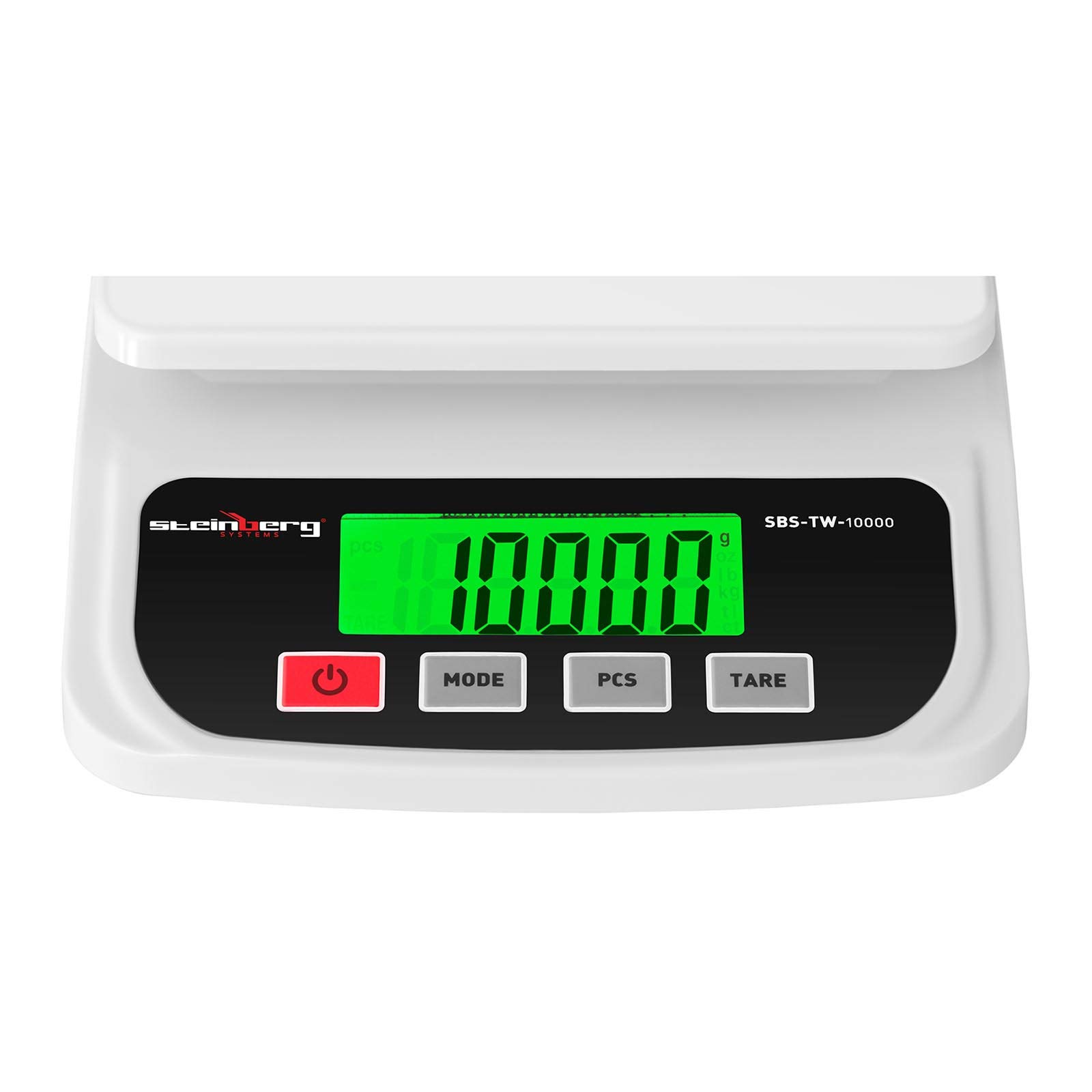Steinberg Systems SBS-TW-10000 Tischwaage digital Waage bis 10 kg / 1g LCD Display Industriewaage Feinwaage Plattform 151 x 151 mm