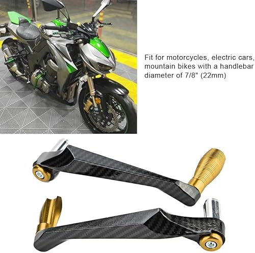Miniatura 8 de KIMISS Manillar universal de aluminio CNC de 7/8 pulgadas, 0.866 in, palanca de embrague de freno para motocicleta, motocicleta, scooters, coches