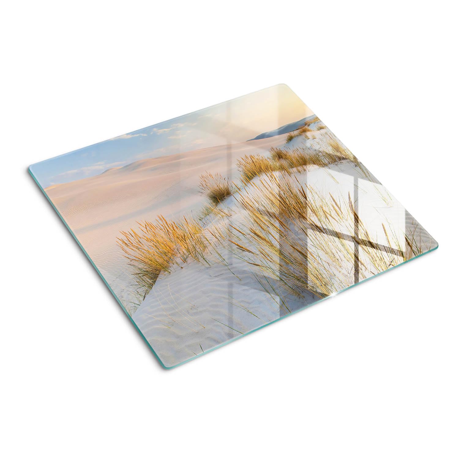 Protège-plan de travail imperméable 60x52 en verre rectantulaire avec pieds