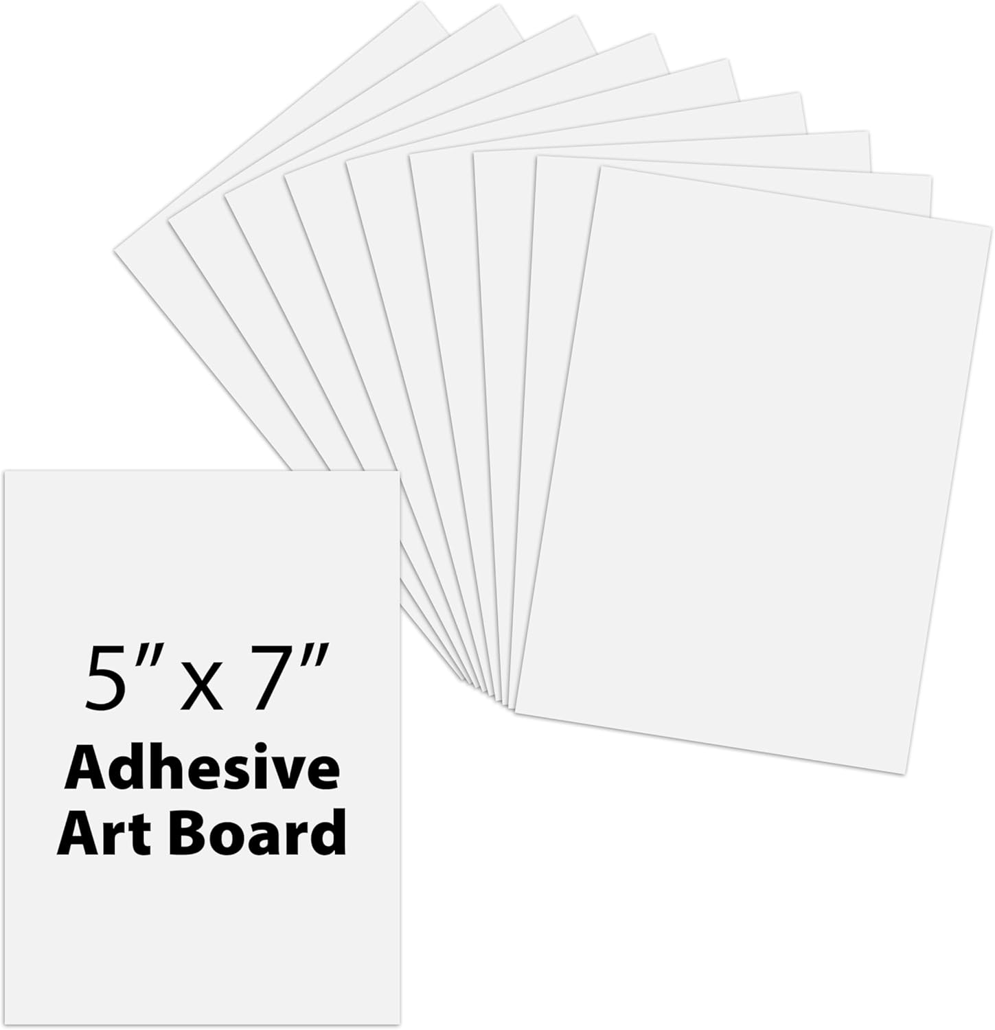 Sandtastik Sand Art Boards - Blank, 5" x 7" (Pack of 10) | DIY Adhesive Sand Painting Picture Crafting Card - Just Peel & Add Sand
