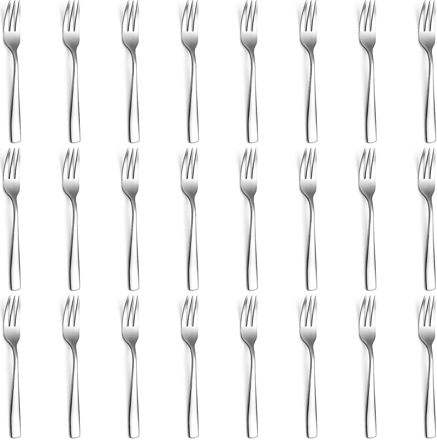 24 Piece Dessert Forks, 5.4 Inch, Stainless Steel