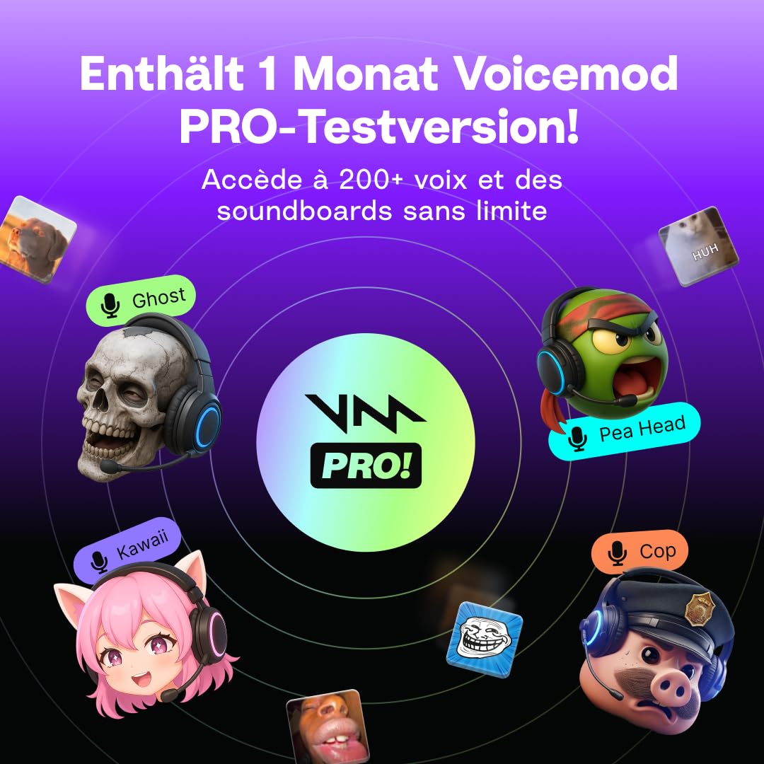 Voicemod Key - VMKey Echtzeit-Stimmverzerrer und Soundboard für Spielkonsolen (Kompatibel mit PS5, PS4, Xbox, SWITCH2)