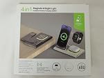 Wireless Charger,Foldable 3 in 1 Charging Station Compatible with iPhone 17/17 Pro/17 Pro Max/17 Air/16/15/14,Apple Watch 11/Ultra 3/10/9/8,Air Pods Pro 4/3/2 Night Light Travel Charger Stand