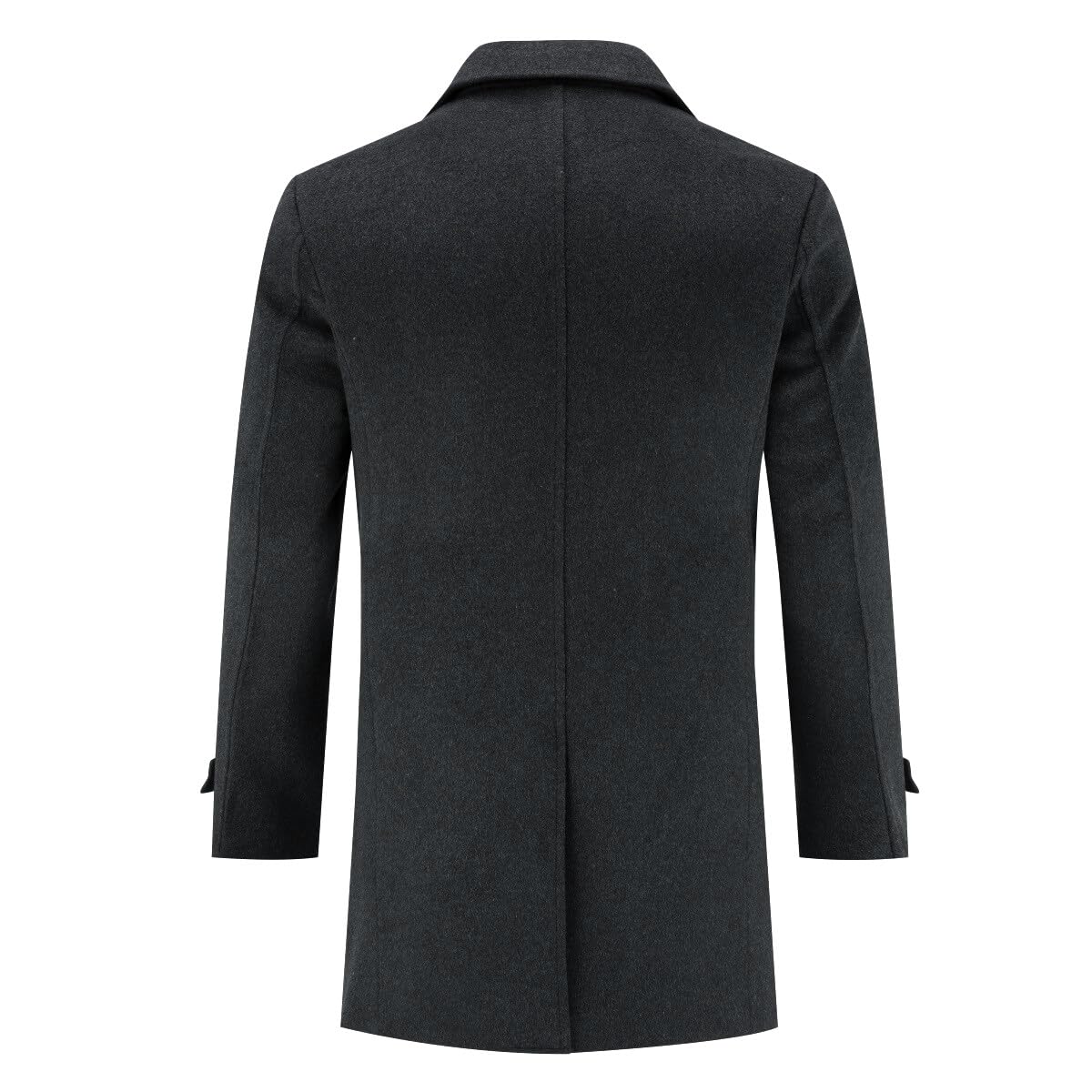 Allthemen Cappotto di Lana da Uomo Inverno Doppiopetto Coat Invernale di Media Lunghezza Caldo per Il Business