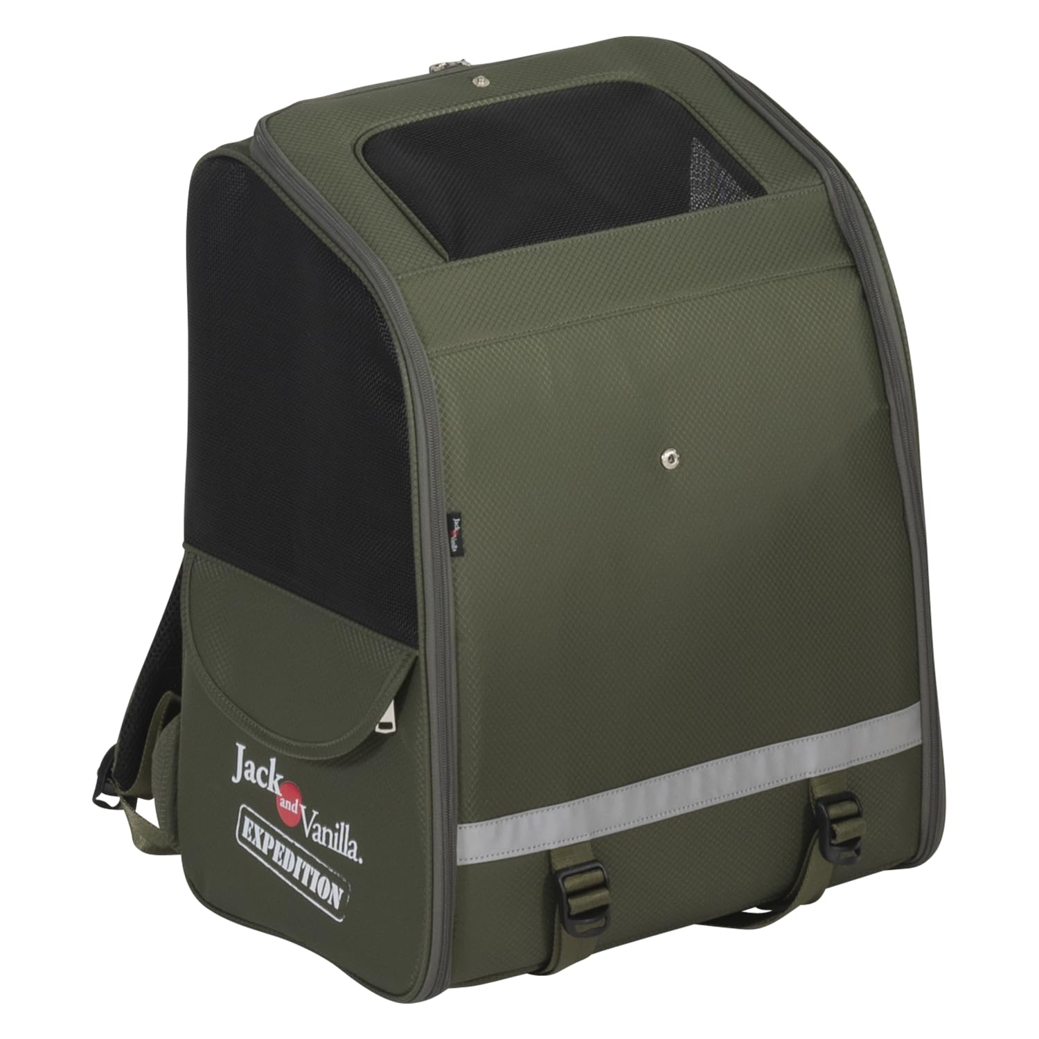 JACK AND VANILLA, Expedition Ergonomic Olive Green Backpack 33 x 47 x 22 cm, Optimal Comfort, Practical Storage, Moisture Resistant, Ideal for Hiking and Outdoor Activities