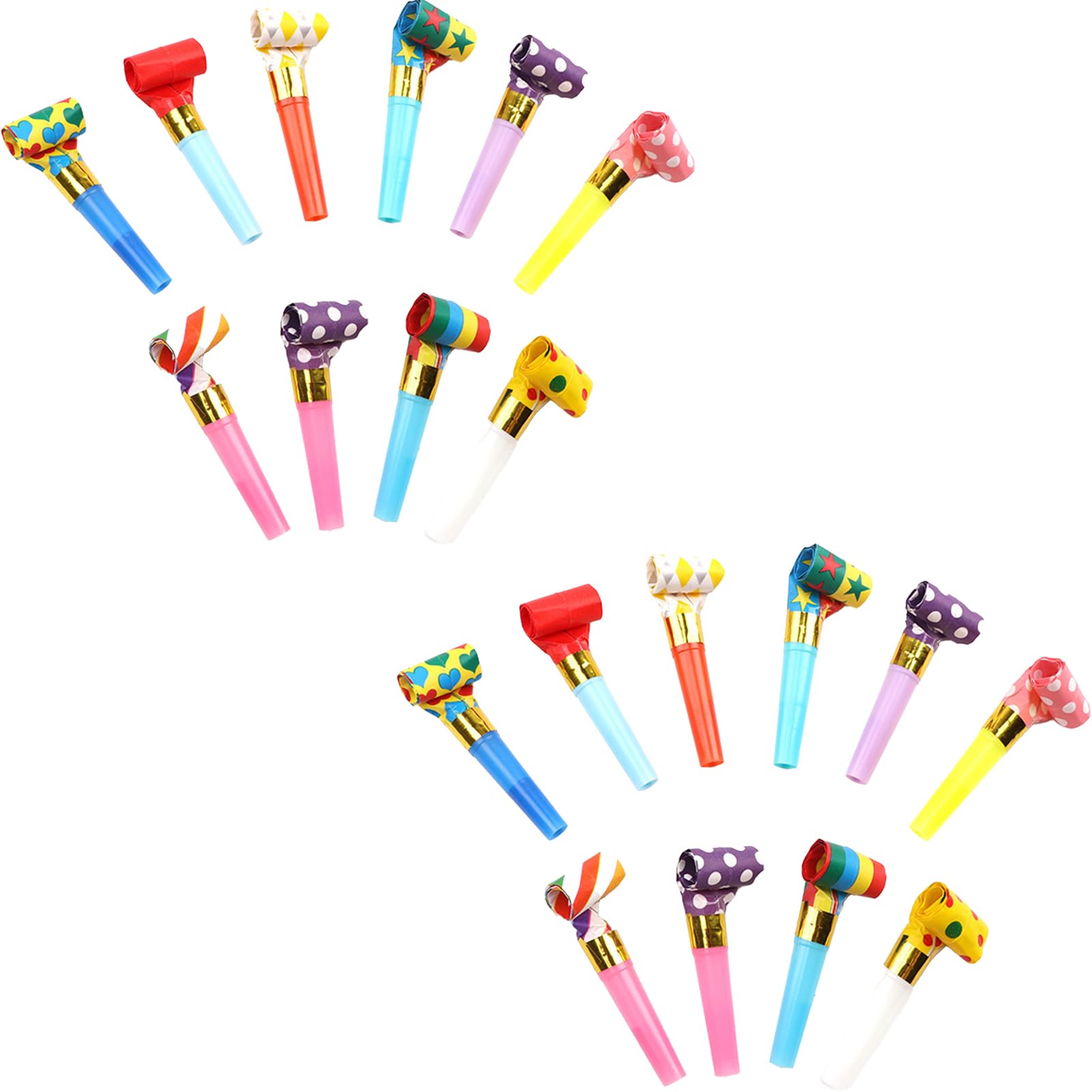 20 Pcs Party Blowers, Party Blowers Whistles, Colourful Whistles Loot Filler Noise Toy, Blower Noisemakers, Noisemakers, Colourful Loot Filler Noise Toy, Weddings, Celebrations(Colorful)