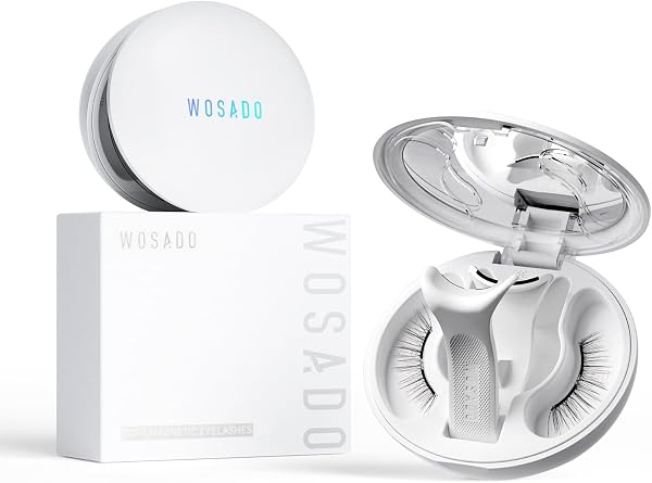 【WOSADO公式ストア】2026年リニューアル版 No.01ナチュラルブラック2.0 一体型 マグネットつけまつげ 収納ボックス 簡単装着 磁石式 接着剤不要 再利用可能 超軽量 すっぴん感 薄いメイク向き 磁気 つけまつ毛 マグネットまつ毛 初心者自然な束感 立体感 薄いメイク向き 人気 軽量 専用ケース付き No.01ナチュラルブラック2.0 Silky Black - 1