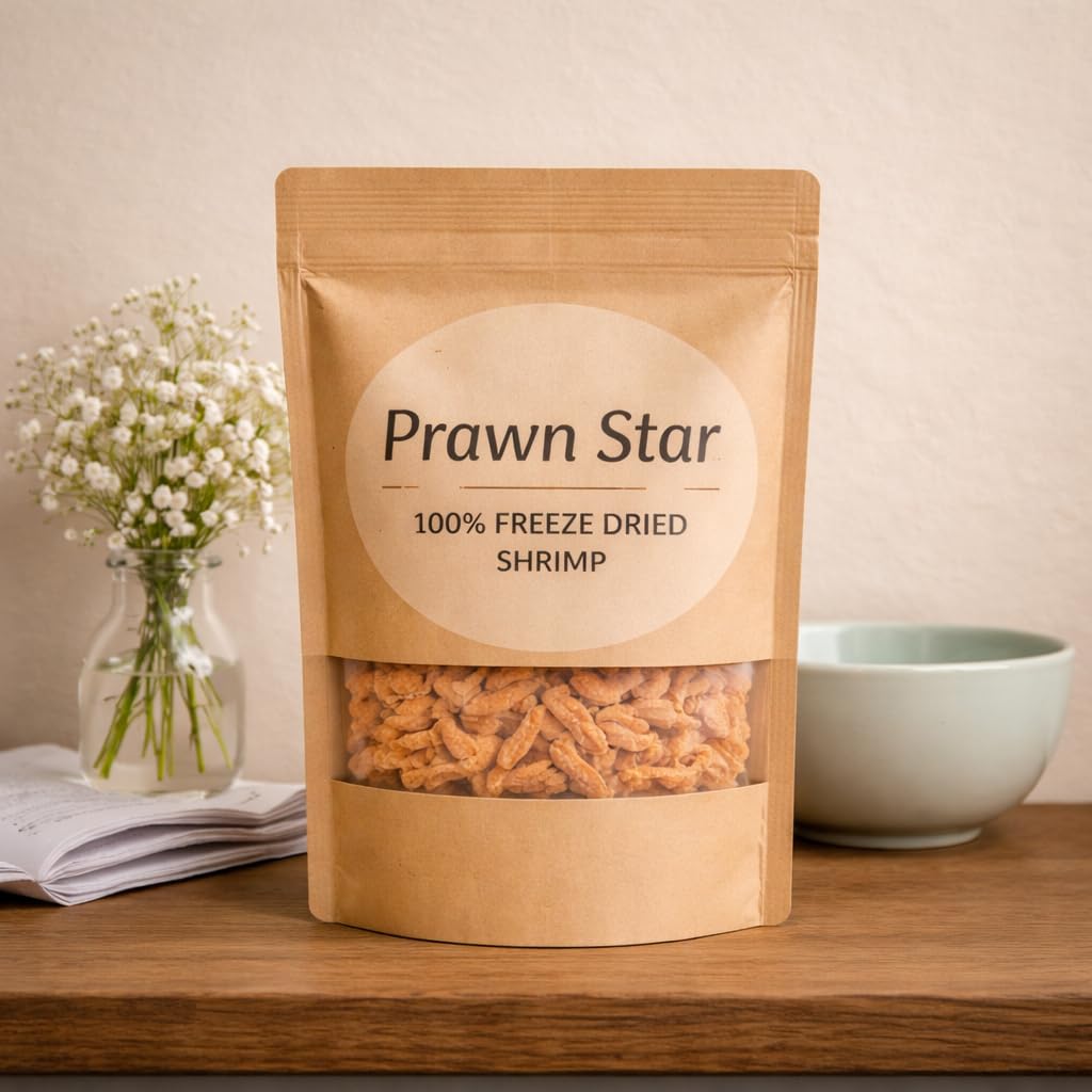 Freeze Dried Antarctic Krill Cat Treats 60g β 100% Single Ingredient β Grain Free, High Protein Natural Cat Snacks