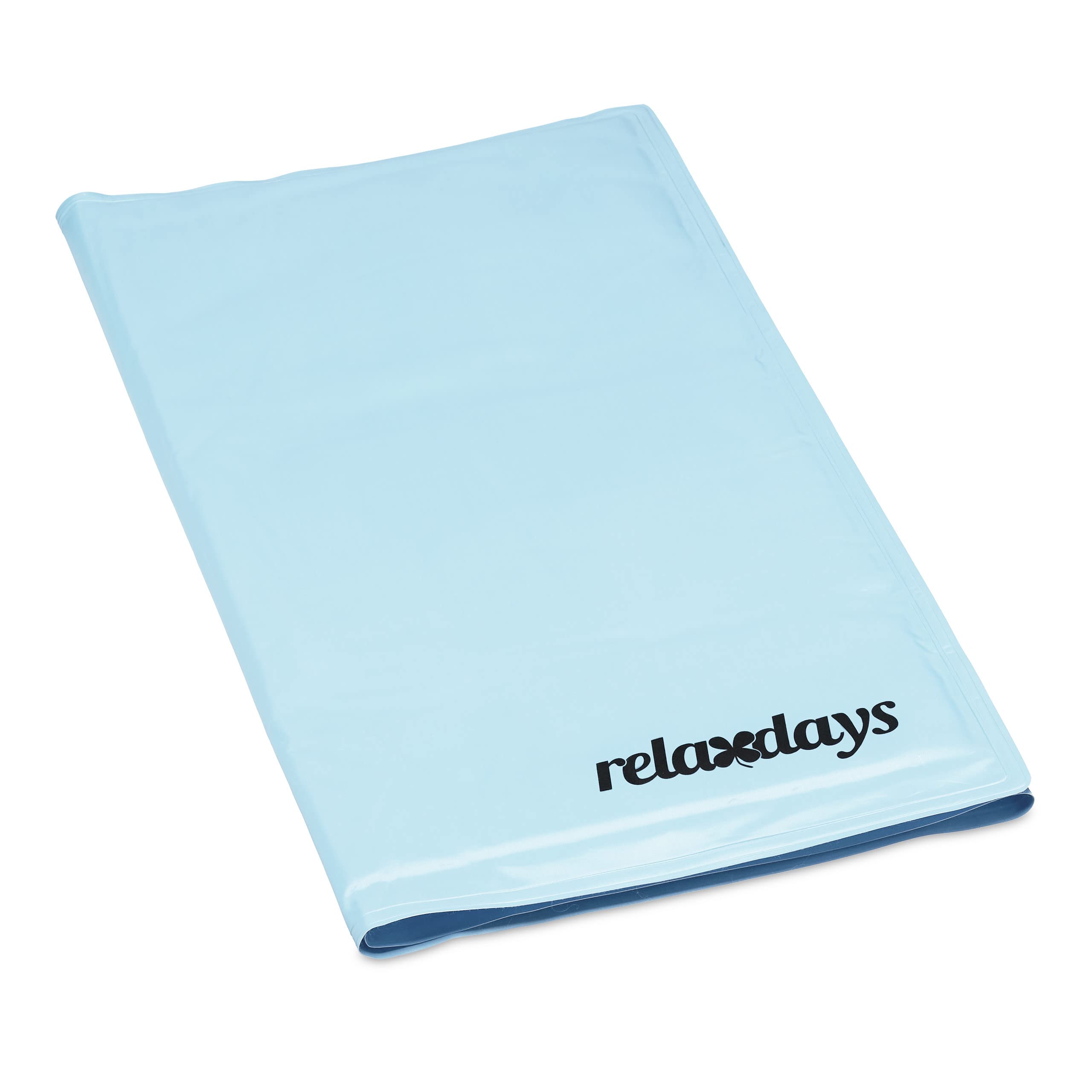 Relaxdays Tappetino Refrigerante per Cani, 60 x 100 cm, Tappeto Rinfrescante, Gel, Materassino Fresco Gatti, Azzurro