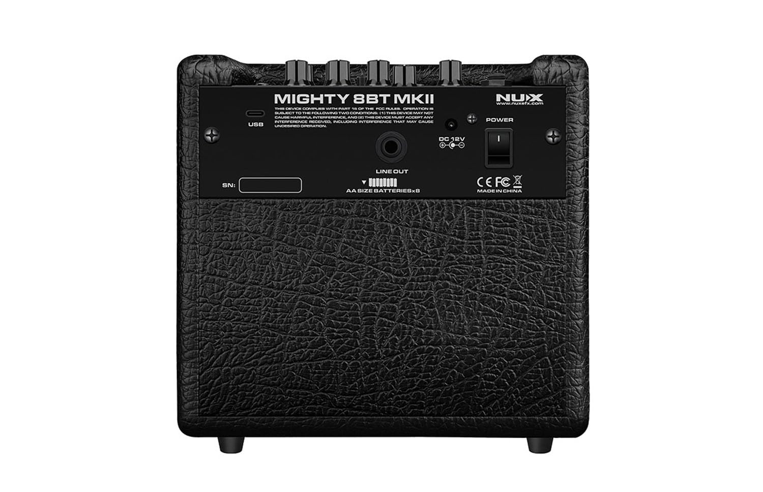 Nux Mighty 8BT MK2 Tragbarer Modeling Gitarrenverstärker mit Bluetooth + keepdrum Klinkenkabel