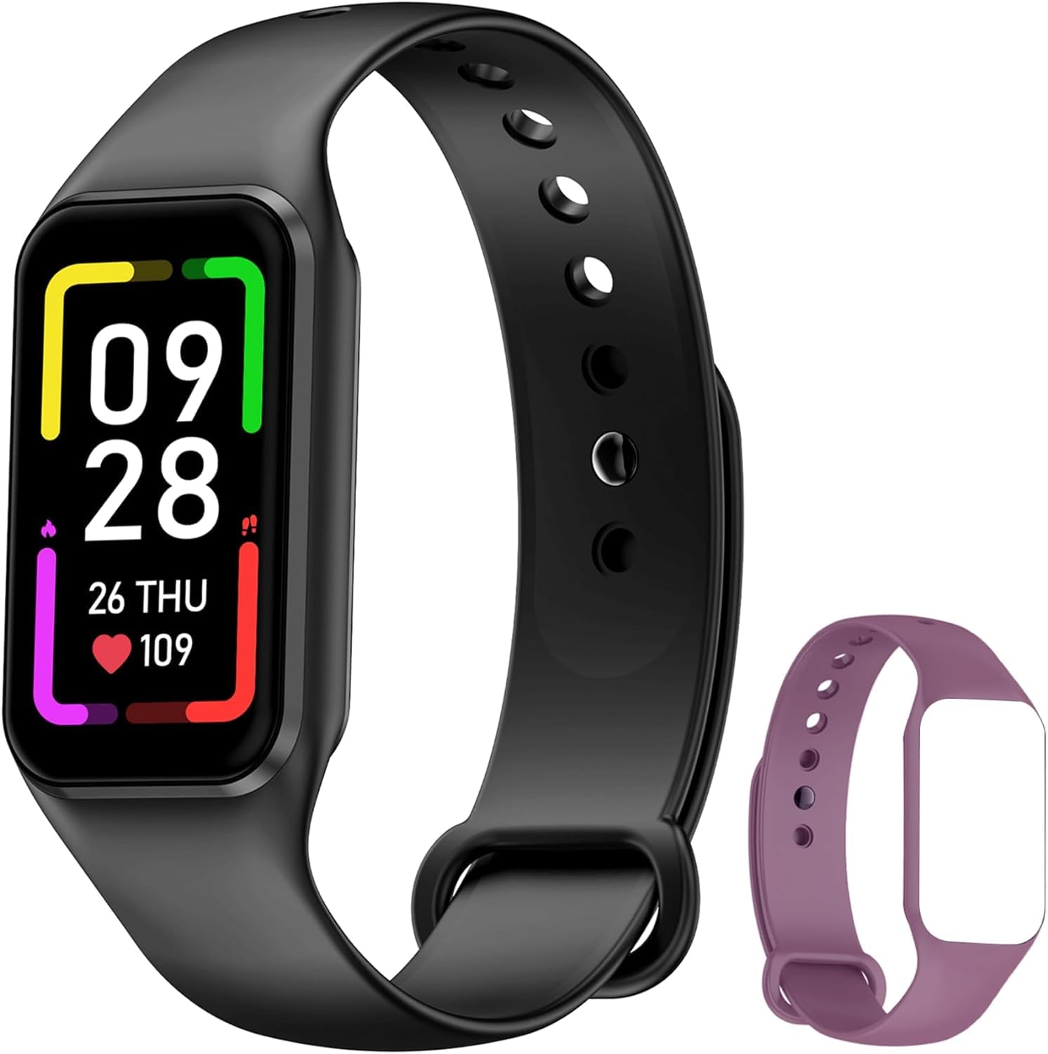 Blackview smartwatch uomo e donna, orologio fitness da 1,47 pollici, display a colori, fitness tracker con contapassi, monitoraggio della frequenza cardiaca, orologio sportivo con 24 modalità sportive