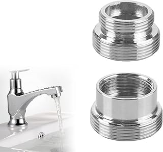 2 Piezas Adaptador para Grifo, 16 mm a 22 mm / 22 mm a 16 mm Adaptador para Grifo de lavabo, Purificador Adaptador de Aireador Conector, Adaptador Grifo Cocina Manguera