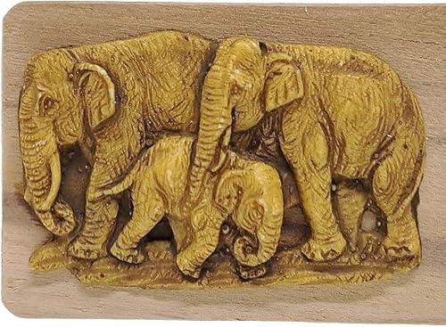 Vista 35 de WitnyStore Marcapáginas de madera tallada de 7 pulgadas de largo, elefante para papá y bebé, hecho a mano, accesorio de artesanía de madera único