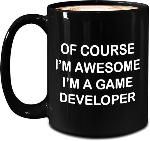 Im a Game Developer Designer Mug - Large 15oz Black Coffee Tea Cup - Gifts Idea for Video Gaming Design Dev Team Development Funny Cute Gag - of