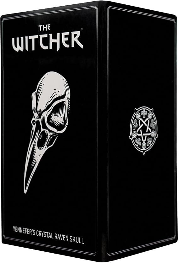 FaNaTtik The Witcher 3 Crystal Skull Replica – Scaled Collectible Resin Prop – Official Game Merchandise for Fantasy Fans & Collectors