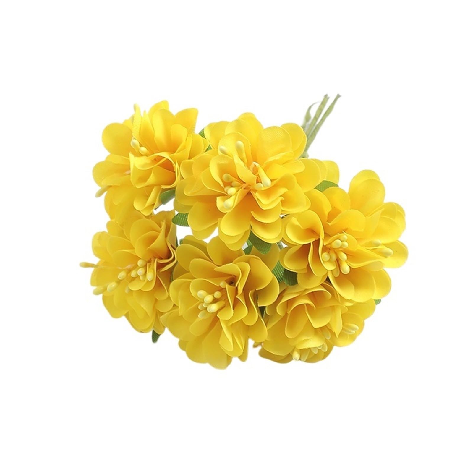 XIANGMLING 6Pcs Mini Artificial Silk Carnation Flowers Bouquet for Home Wedding Party Decoration Wreath(Color9)