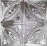 Metalceilingexpress 5 pcs of Tin Ceiling Tiles #124, Unfinished Nail-up, Authentic Tin/Metal Ceiling Tile