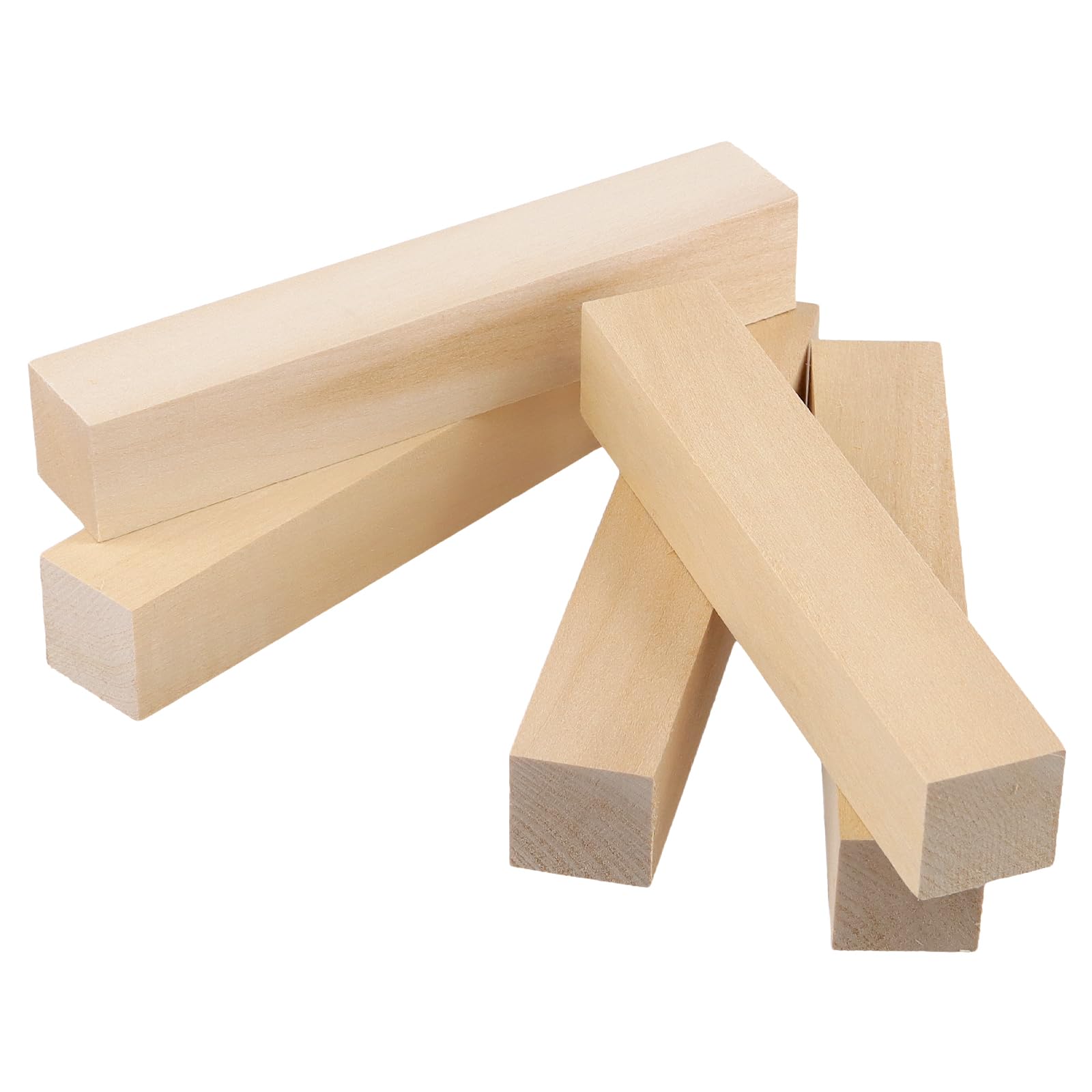 JIAYUET 20 Pieces 15 x 2.5 x 2.5 cm Basswood Carving Blocks,Unfinished Wood Blocks for Beginners,Soft Whittling Wood for Craft - Image 4
