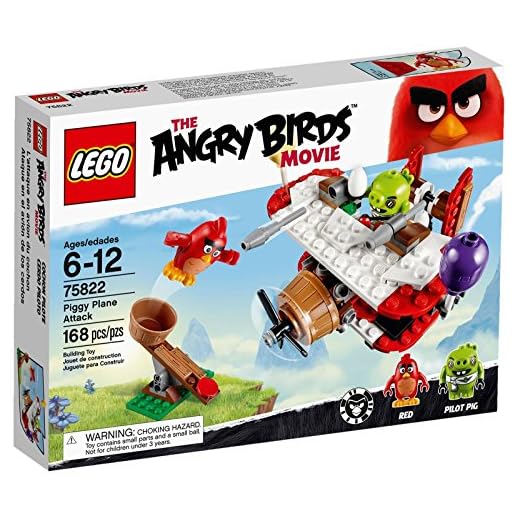 LEGO Angry Birds 75822 Piggy Plane Attack Building Kit (168 Piece)