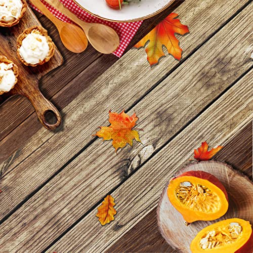 Acsenceter Fall Thanksgiving Pumpkin Table Runner 72 Inches Long, Buffalo Plaid Bow Wood Board Burlap Farmhouse Party Holiday Dining Table Decoration For Home Decor 13X72 In #TOP1