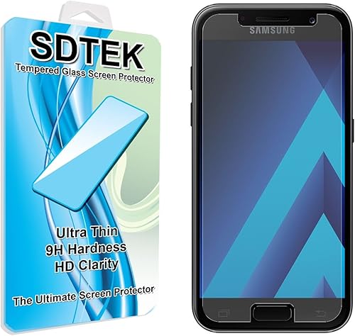 SDTEK Vetro Temperato Compatible con Samsung Galaxy Pellicola Protettiva Protezione Protettore Glass Screen Protector Compatible con Samsung Galaxy 2017 SDTEK Vetro Temperato Compatible con Samsung Galaxy Pellicola Protettiva Protezione Protettore Glass Screen Protector Compatible con Samsung Galaxy 2017