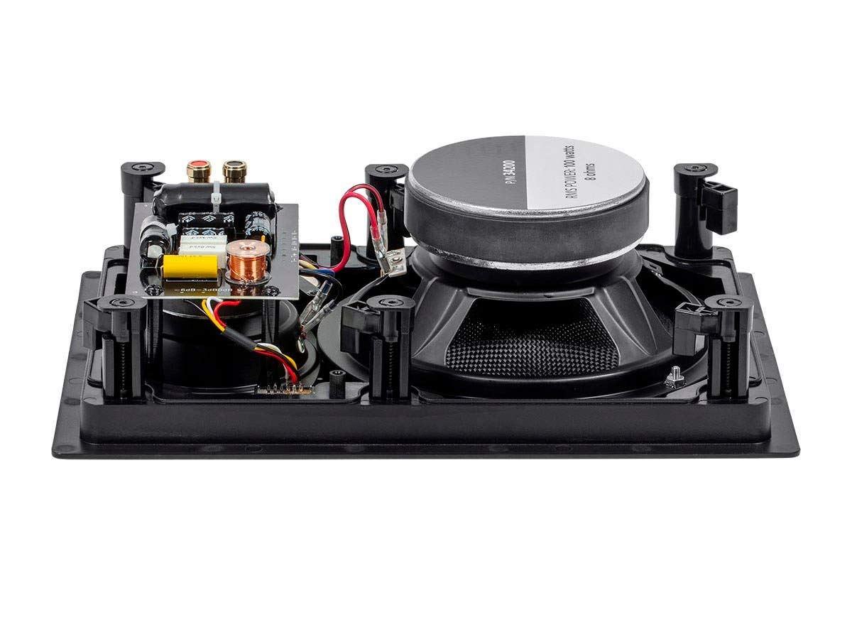 Monoprice 3-Way Carbon Fiber In Wall Speakers 8-Inch Pair - Dettaglio