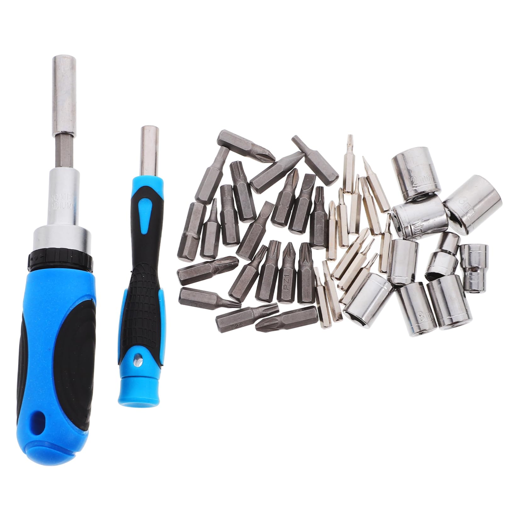 DOITOOL 44piezas Destornilladores De Kit De Llaves De Tubo Precisión Acero Herramientas De Multifuncional