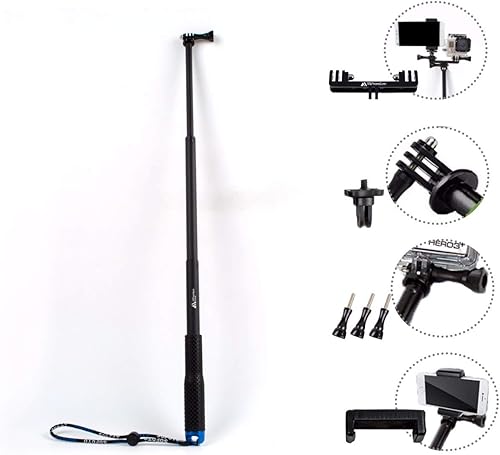 Miniatura 5 de Accesorios de adaptador de montaje con adaptador de trípode tornillos de pulgar y clip de teléfono para GoPro Hero 12 11 10 9 8 7 6 5 4 3 3+ 2 1