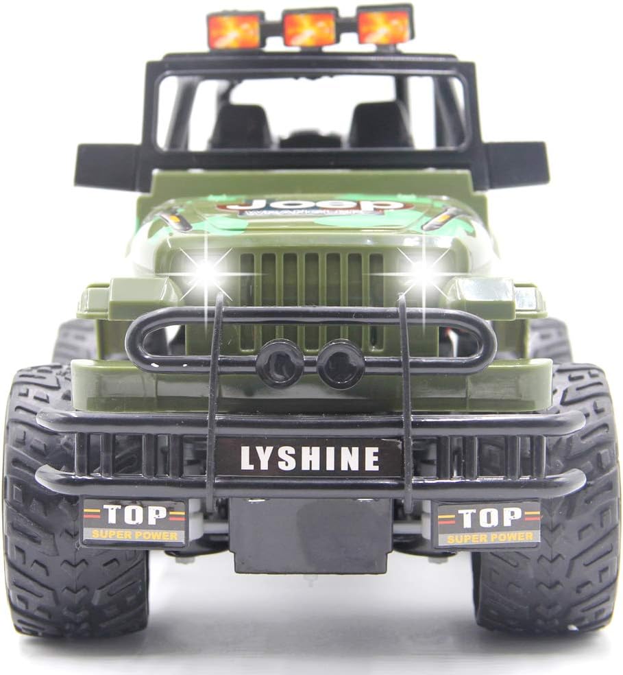 GMAXT Rc Cars,6062 Remote Control Car,1/18 Scale 15km/h,2.4Ghz 2WD Land Off-Road,with Car Light and 2 Rechargeable Batteries,Give The Child Best The Gift