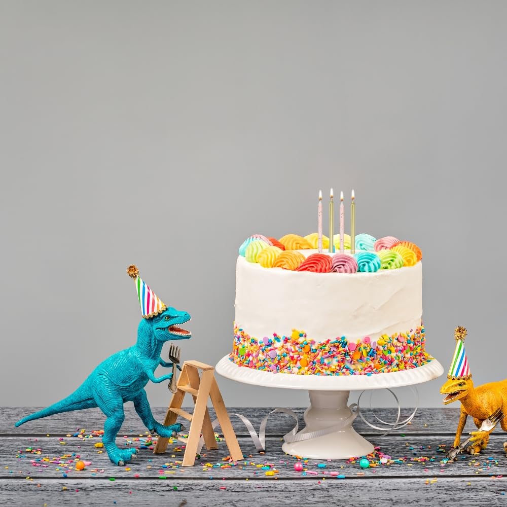 Gold Metallic Candles - 3.25 Inch Elegant Celebration Candles (12 Count)