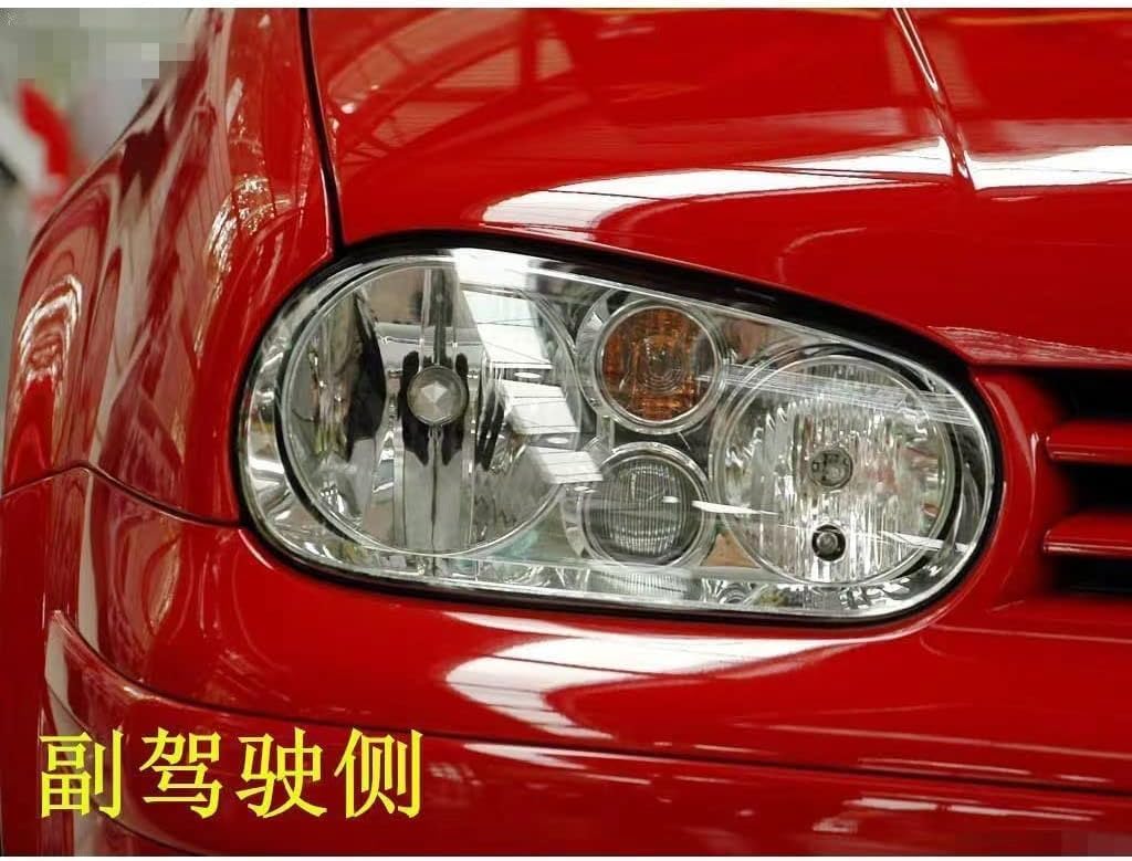 Car Headlight Cover Clear Headlamp Lense Glass Shell Cover Replacement for VW Golf MK4 GTI R32 1999~2005